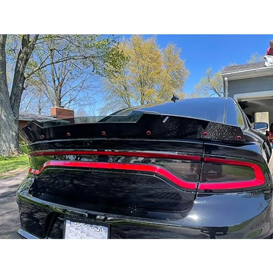 

V3 2 Layer Wickerbill Spoiler for 20152023 Charger SRT Hellcat Scat Pack Models with RivNut Tool Included HighPerformance Aerod