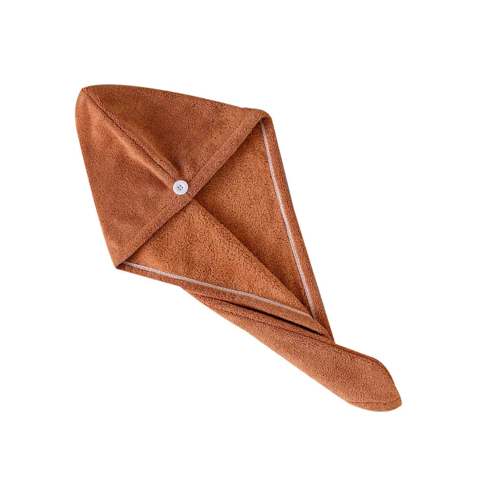 الخيزران ألياف الفحم غطاء تجفيف الشعر سميكة سوبر ماصة التجفيف السريع منشفة التفاف للشعر الطويل مجعد مصبوغ الكراميل #2