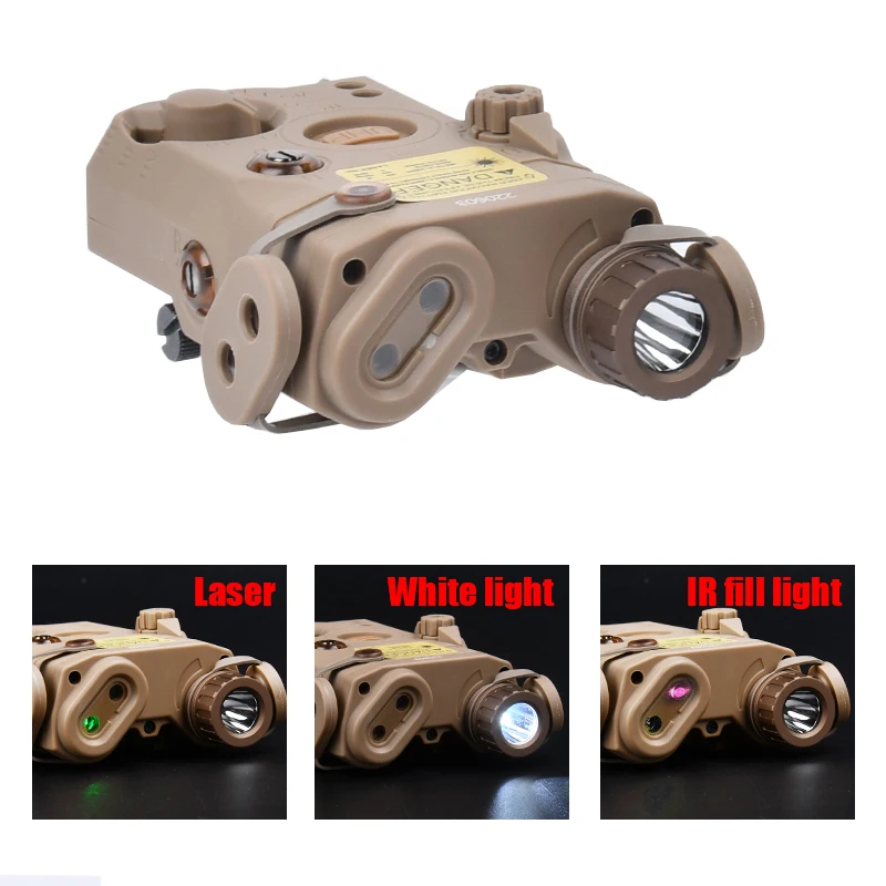 Tactical Airsoft UHP AN PEQ-15 LA5C Red Dot Green Blue IR Fill Light Full Function Indicator LED Outdooring Hunting Gun Laser