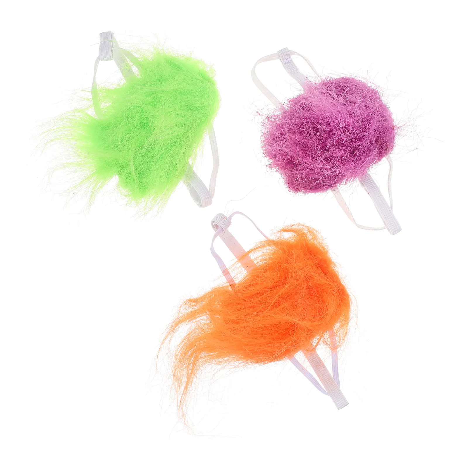 

3 Pcs Pet Headgear for Small Dogs Cats Creative Wigs Cosplay Headwear Puppy Decoration Costumes Prop Pet Accessories R om