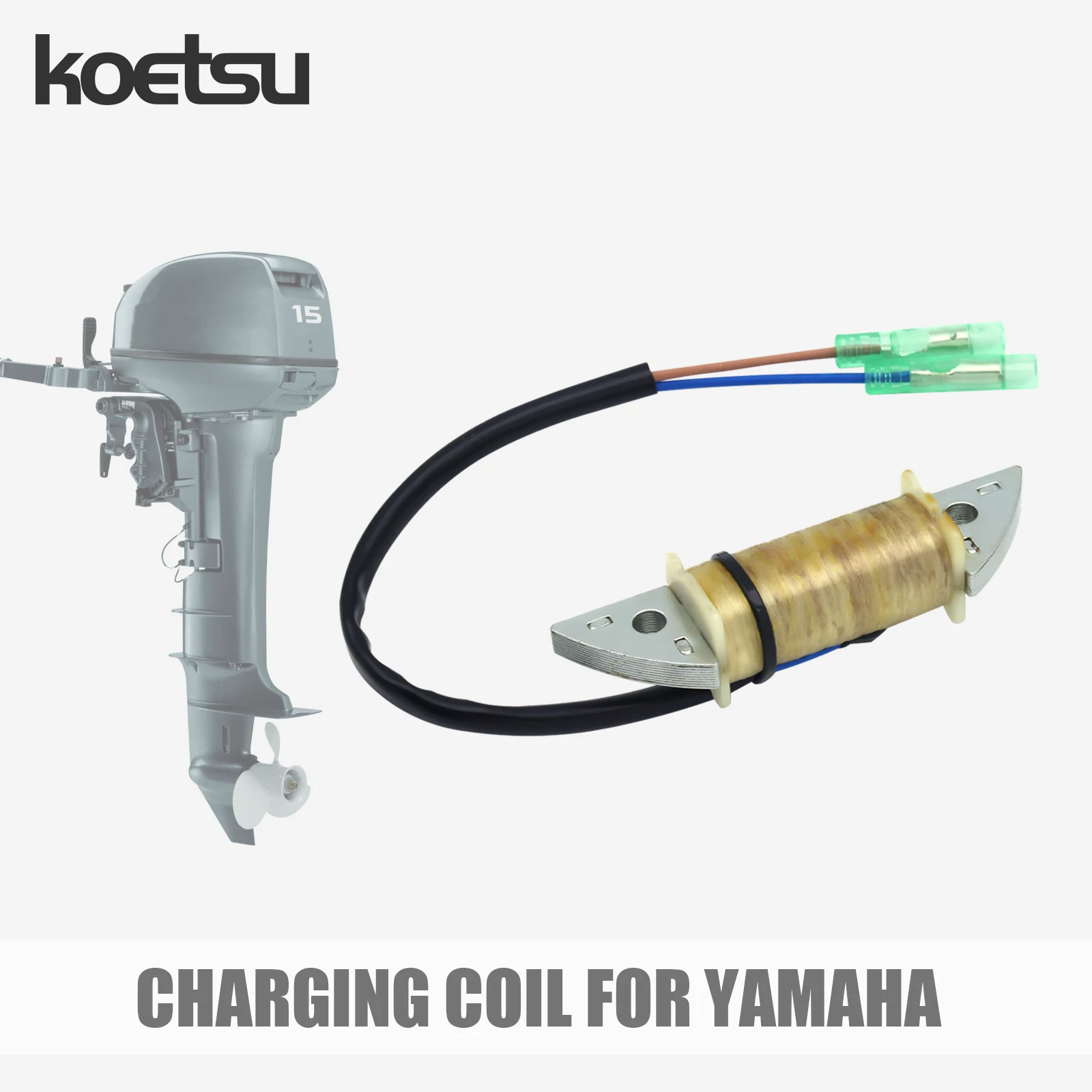KOETSU One Pack Charging Coil Use Outboard Propulsion Engine Parts Kit For Yamaha Two Stroke Four Stroke 2-40 HP