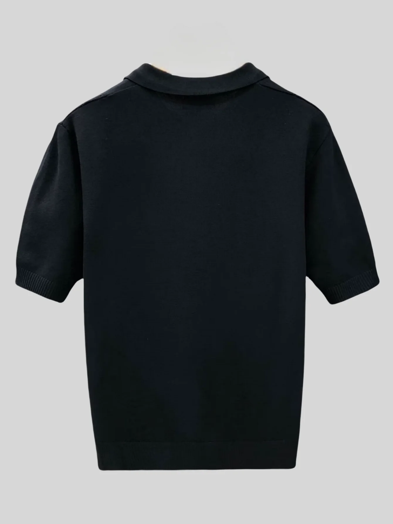 LVLAEA Großhandel Herren Sommer T-Shirt Dünnes Gestricktes Eisseide Kurzarm 2025 Neuer Jugendlicher Luxus-Stil Revers Kurzarm-POLO-Shirt – Detail 1