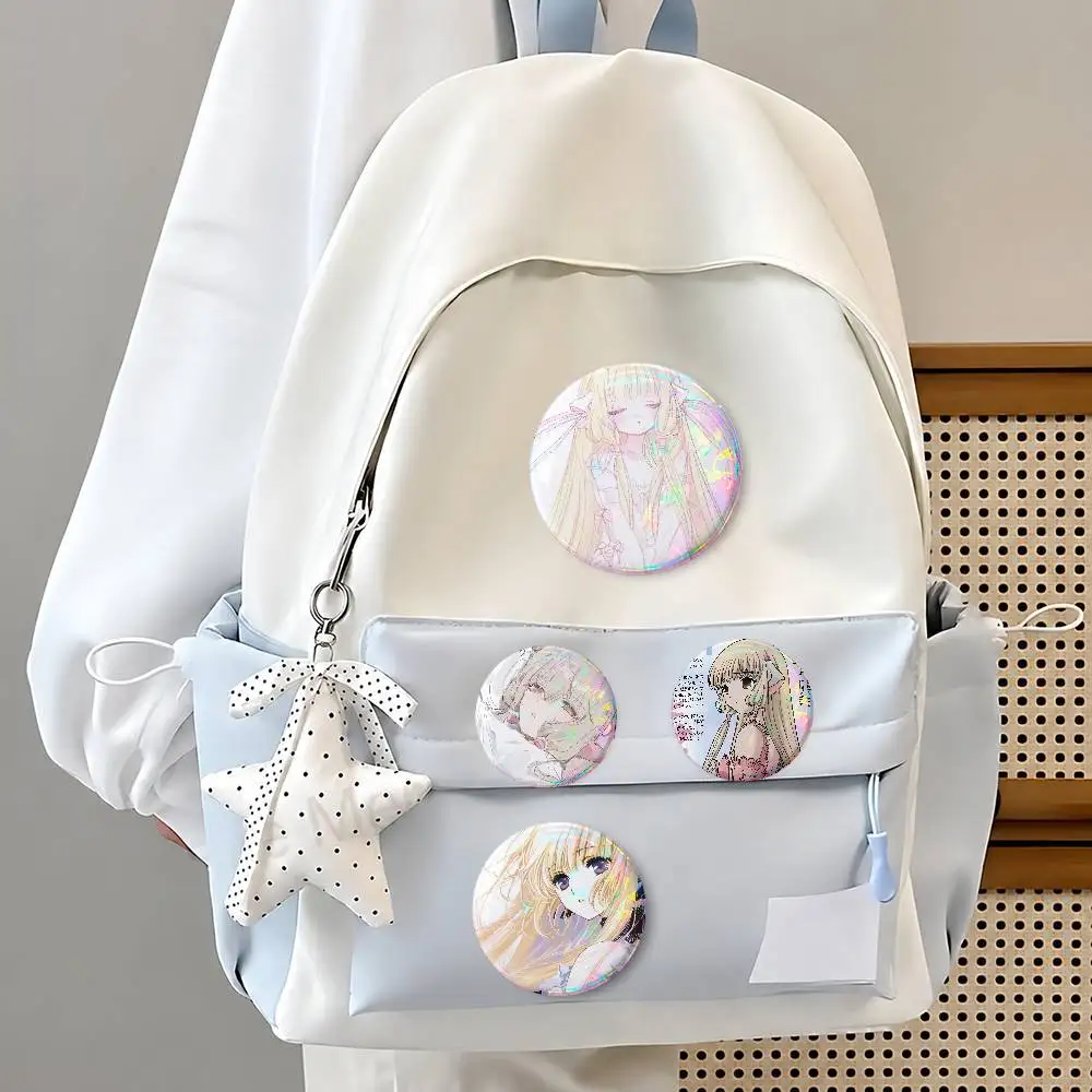 C-Chos-bits-S Cute Cool Round Pin Badge Set For Anime Game Music Cartoon Fans Backpack Denim Jacket Hat Decoration
