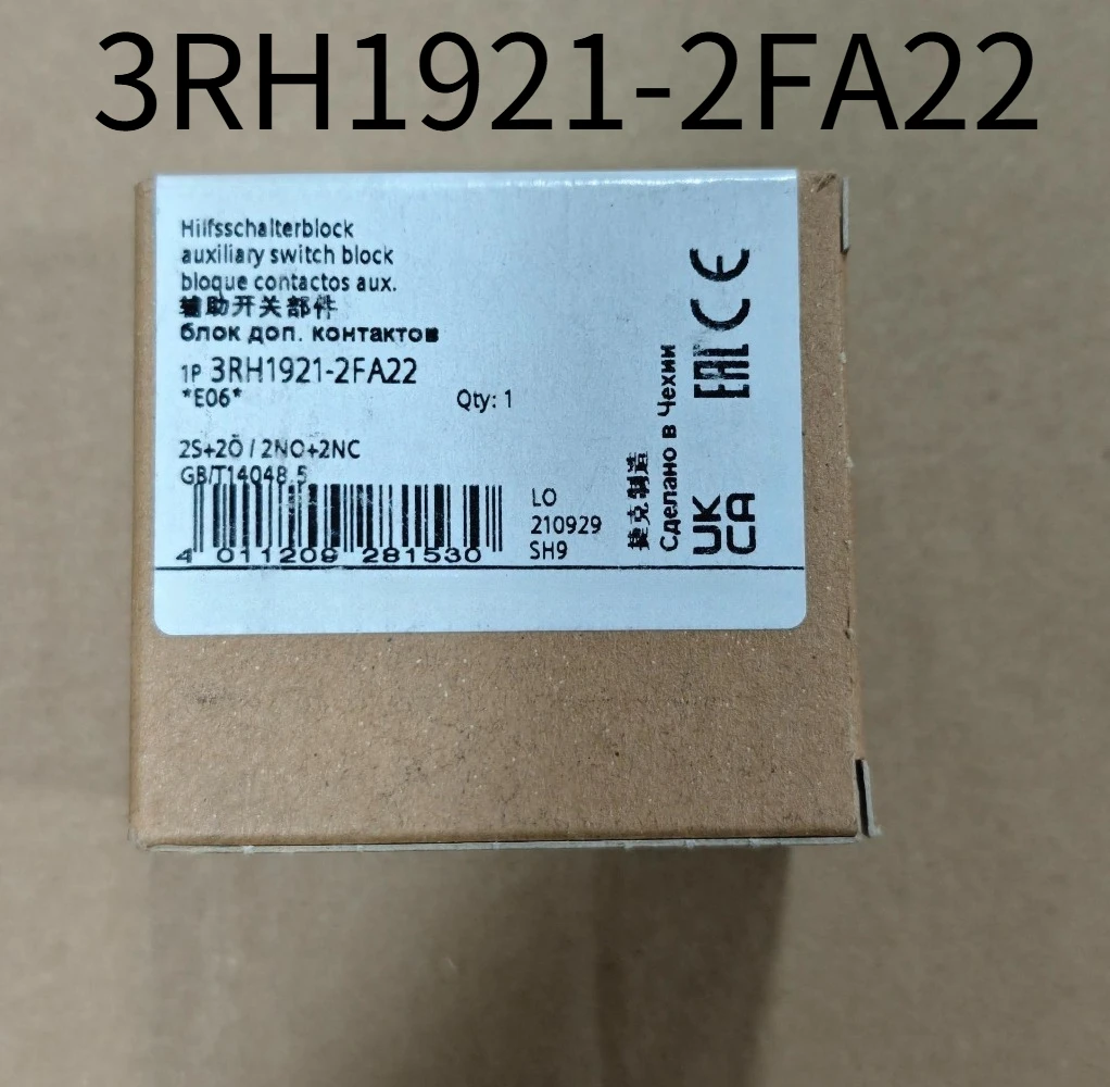Brand New 1Pcs 3RH1921-2FA22 Auxiliary Contactor Fully Stocked Expedited Shipping