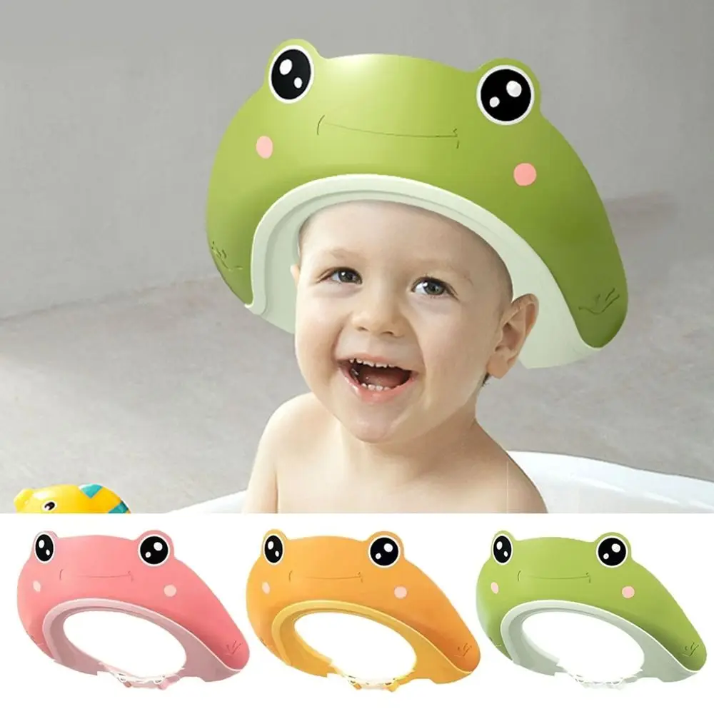 New Shampoo Artifact Baby Shower Cap Ear Protection Bathing Hair Wash Hat Safe Adjustable Bath Head Cover Kids