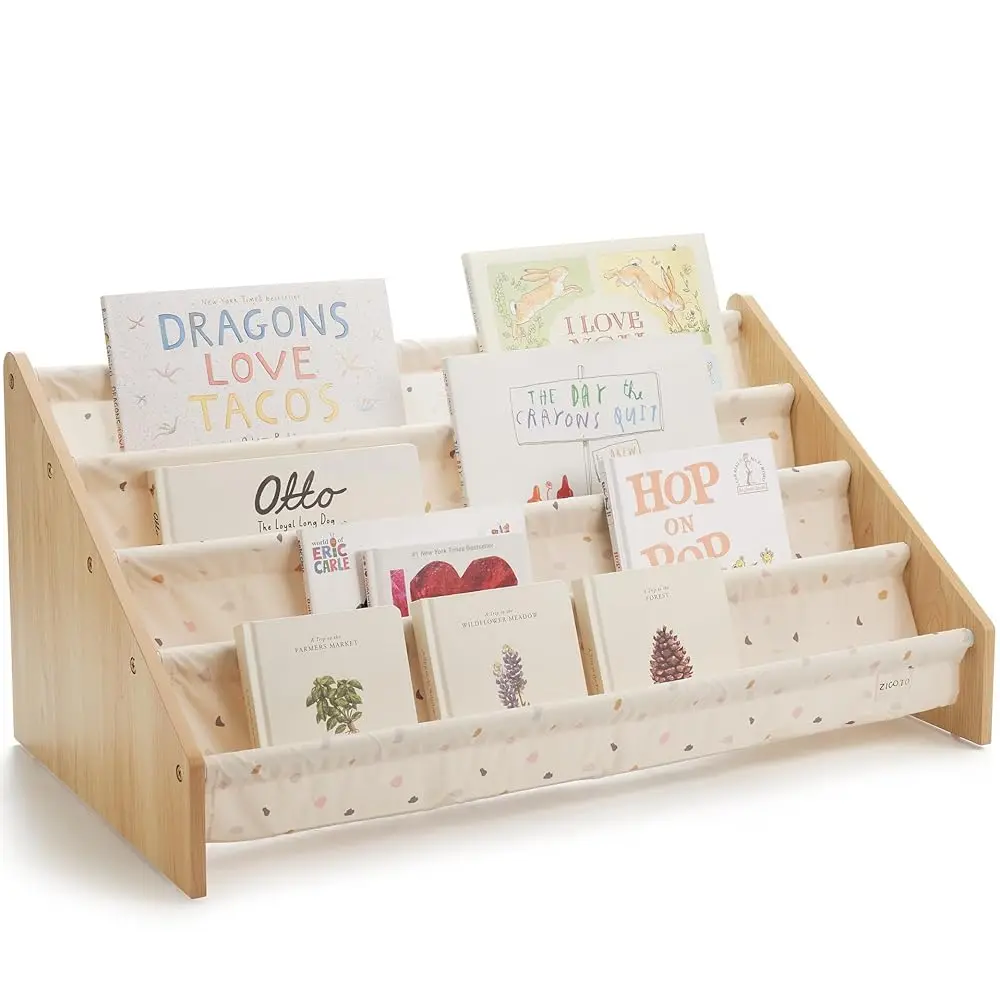 

Decorative Bookshelf For Kids - Beautiful Shelf To Display All Books - Perfect Nursery Organizer For Baby Girl Or Boy'S