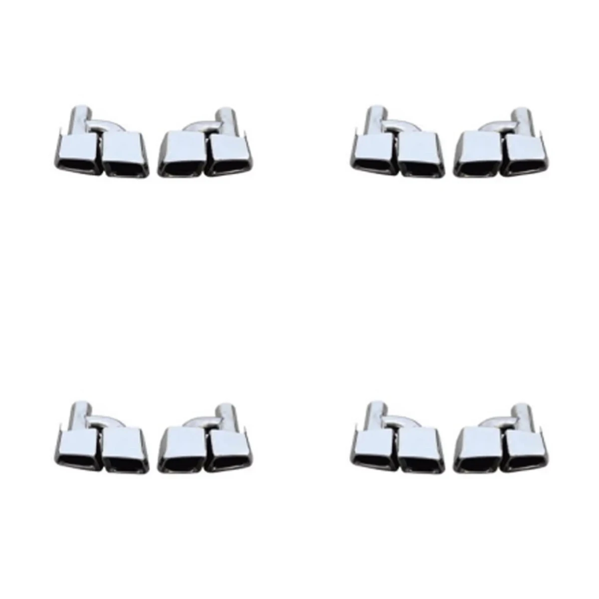 

Stlf Perfect Fit Faetory Price C63 Square Style Stainless Steel Car Parts Auto Rear Bumper Tail Pipe For C CLASS
