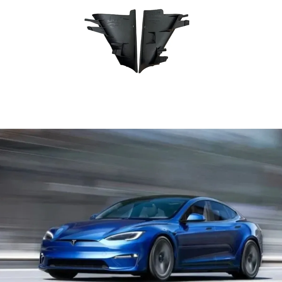 

Suitable for Tesla MODEL S front bumper trailer cover trim 1057850-00-C 1057845-00-C