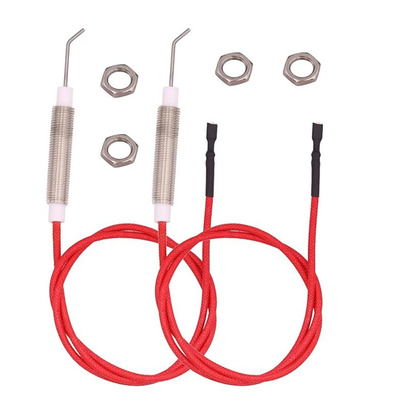 Gas Grill Igniter Push Button Control Automatic Switch Ignition AA Battery with Electrode Spark Ignitor for Gas Grill-ABLM