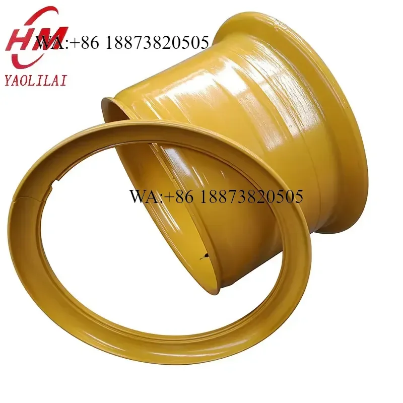 Custom Steel Wheel Loader Rims 13-20 Inch for OTR Tires Double Rim Design Compatible with 16/70-20 Heavy Duty Equipment