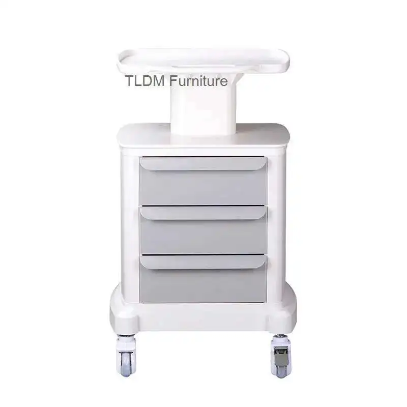 

Modern Minimalist Salon Trolley for Salon Equipment Furniture Organizer Cart with Wheels Portable Medical Beauty Salon Trolley