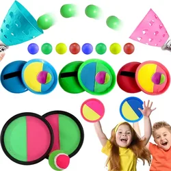 Children Sports Toys Toss & Catch Ball Sticky Balls Summer Outdoor Beach Toy Multiplayer Game Parent-child Interaction Gifts TMZ