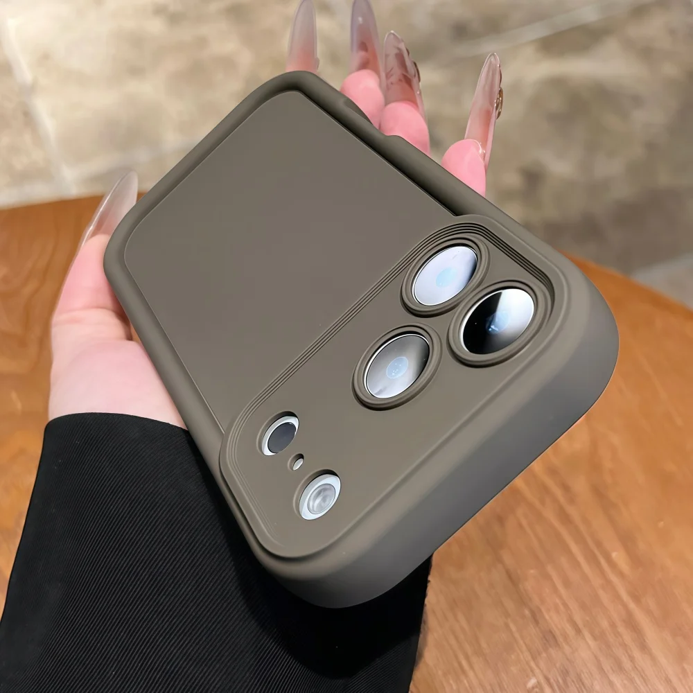 Kameraschutz Candy Flüssigsilikon Weiche Hülle für iPhone 18 11 12 13 14 Plus 15 16 17 Pro Max XR XS Verstärkte Stoßfängerhülle – Detail 14