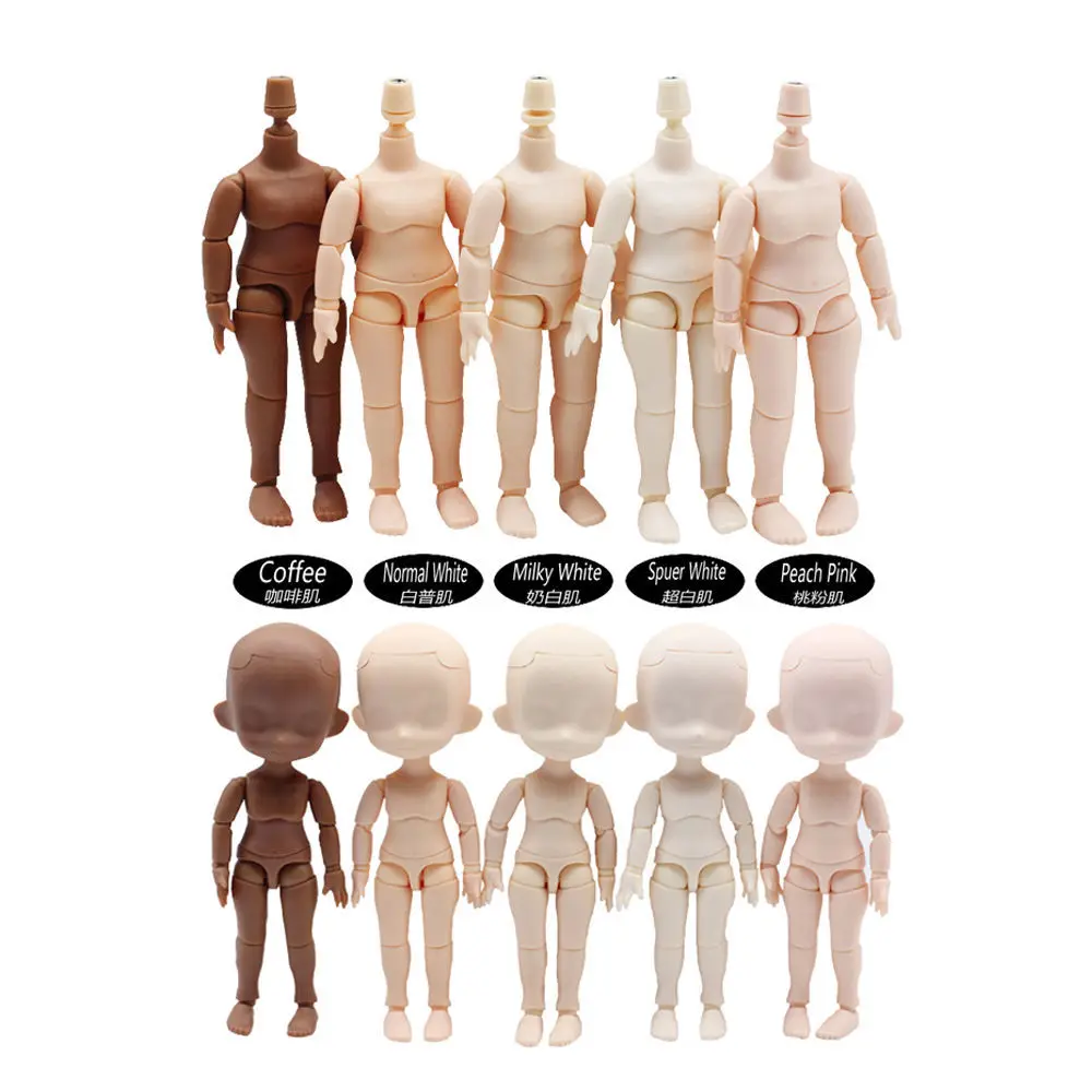 Obitsu 11CM Doll Toys DOD Body Suitable for GSC Head Ob11 1/12 BJD Body Spherical Joint Doll Toy Hand Set Doll Joints