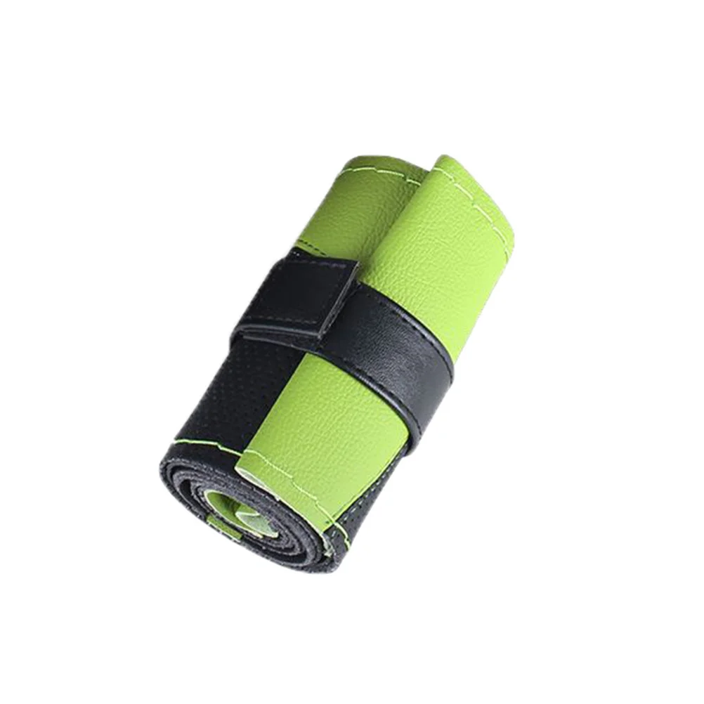 

Hand-Stitched Steering Wheel Cover 10.8Cm Diameter Car Wheel Protector Anti-Slip Comfort Grip Smooth Driving