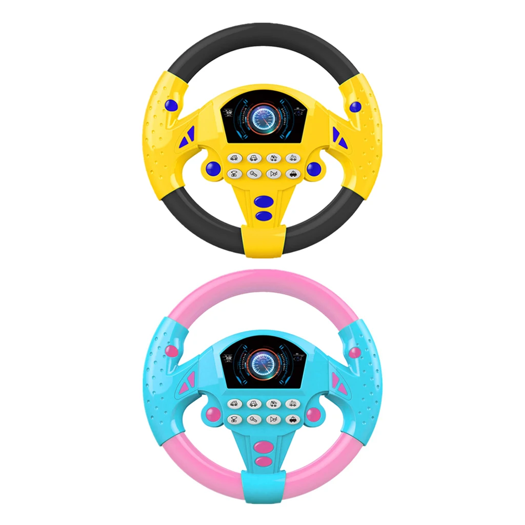 Small Steering Wheel Toys Simulation Copilots Simulated Steering Toy Wheel Early Education Sounding Toy Kid Toys Gifts