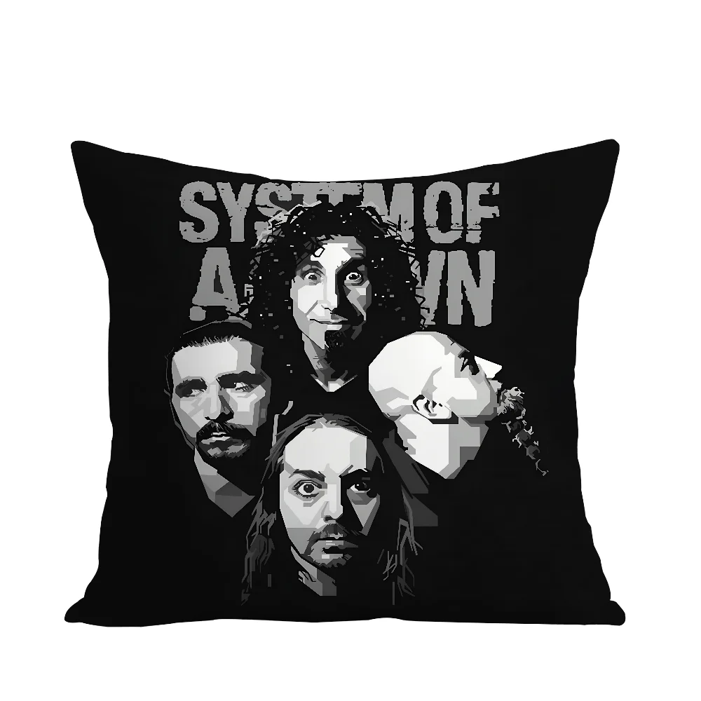 S-System Of A D-Down Pillow Case Plush Fabric Soft  Pillowcase Double Sided Print Cushion Cover Household Gifts