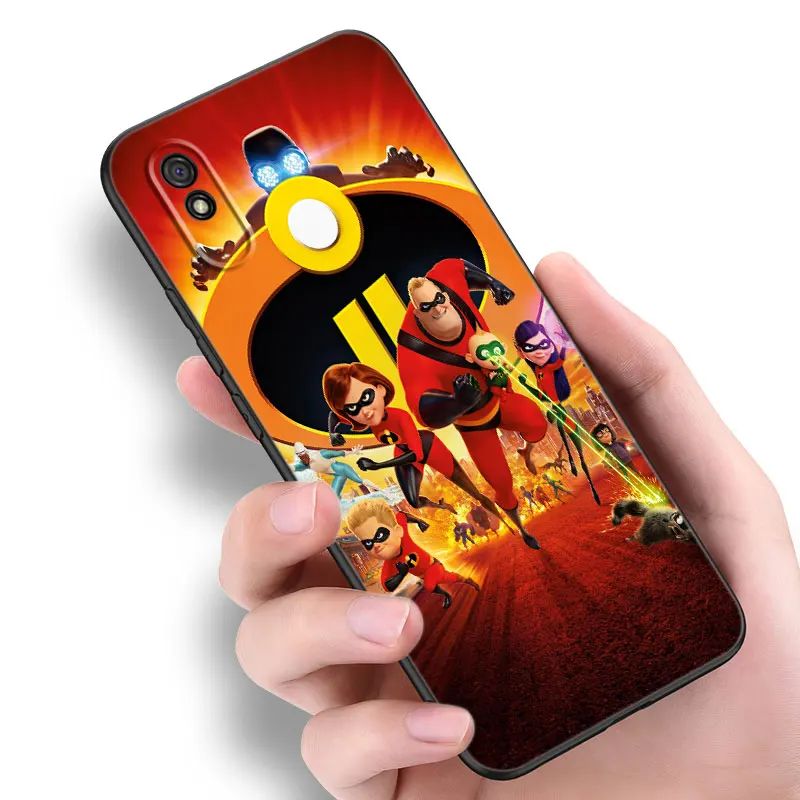 The Incredibles Phone Case For Xiaomi Redmi Note  5 6 7 K40 K60 Pro 7A 8A 9A 9C 9i 9T 10A 10C 12C A1 A2 4G Black Silicone Cover