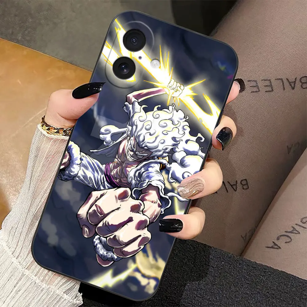 Phone Case For iphone 17 AIR 17E 16E SE4 16 15 14 8 7 Plus 13 12 11 Pro XR Max Funda Shell Cover Anime One P-Piece Gear 5 Luffy view 5