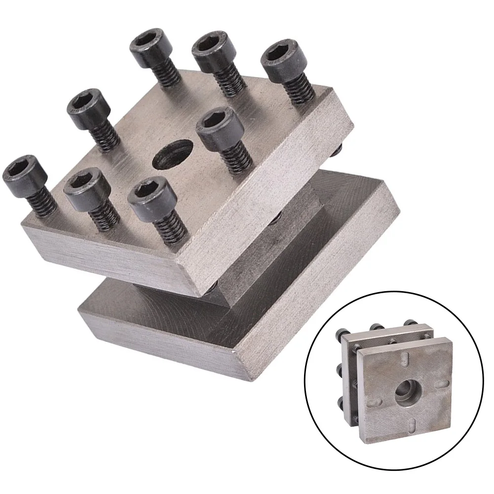 For Heavy-Duty Cutting Square Tool Post Rest Multi-model Lathe Compatibility Tool Post Support Operational Efficiency