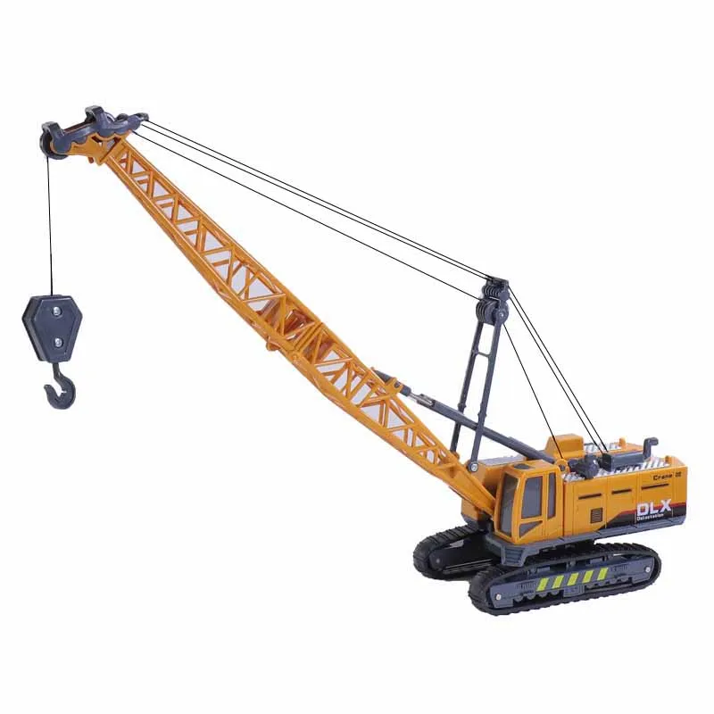 Simulation big crane toy engineering vehicle model children\'s baby crawler heavy liftable locomotive