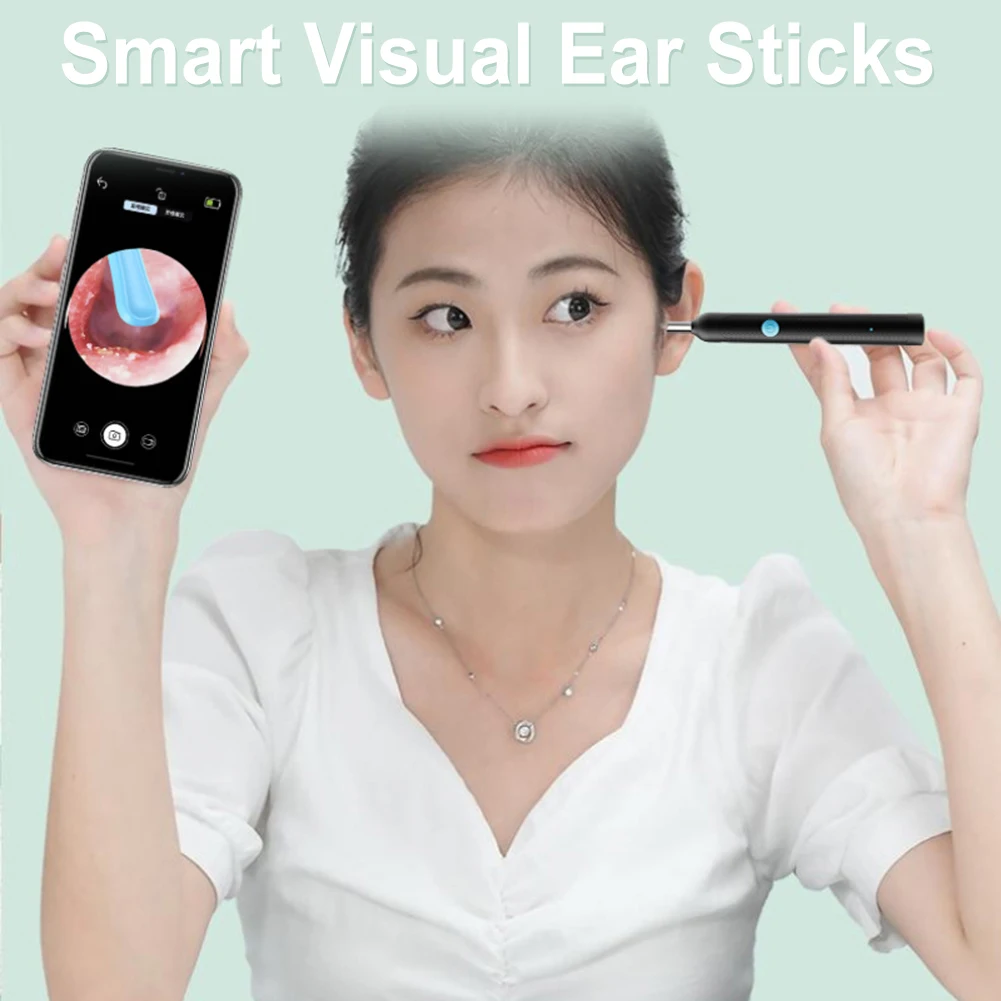 Slimme visuele oorreinigerset met camera Otoscoop Oorreiniger Oplaadbare endoscoop Earpick Gezondheidszorgset