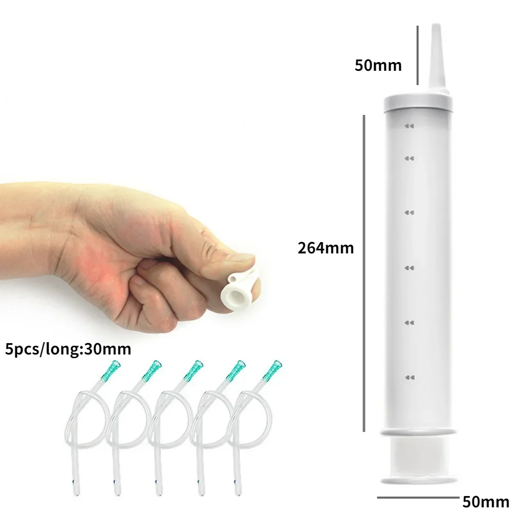 

Reusable 1 Set 20-250ml Enema Syringe Syringe Nozzle Anal Pipe Colon Cleaning Irrigator Male Lesbian Anal Sex BDSM Adult Sex Toy