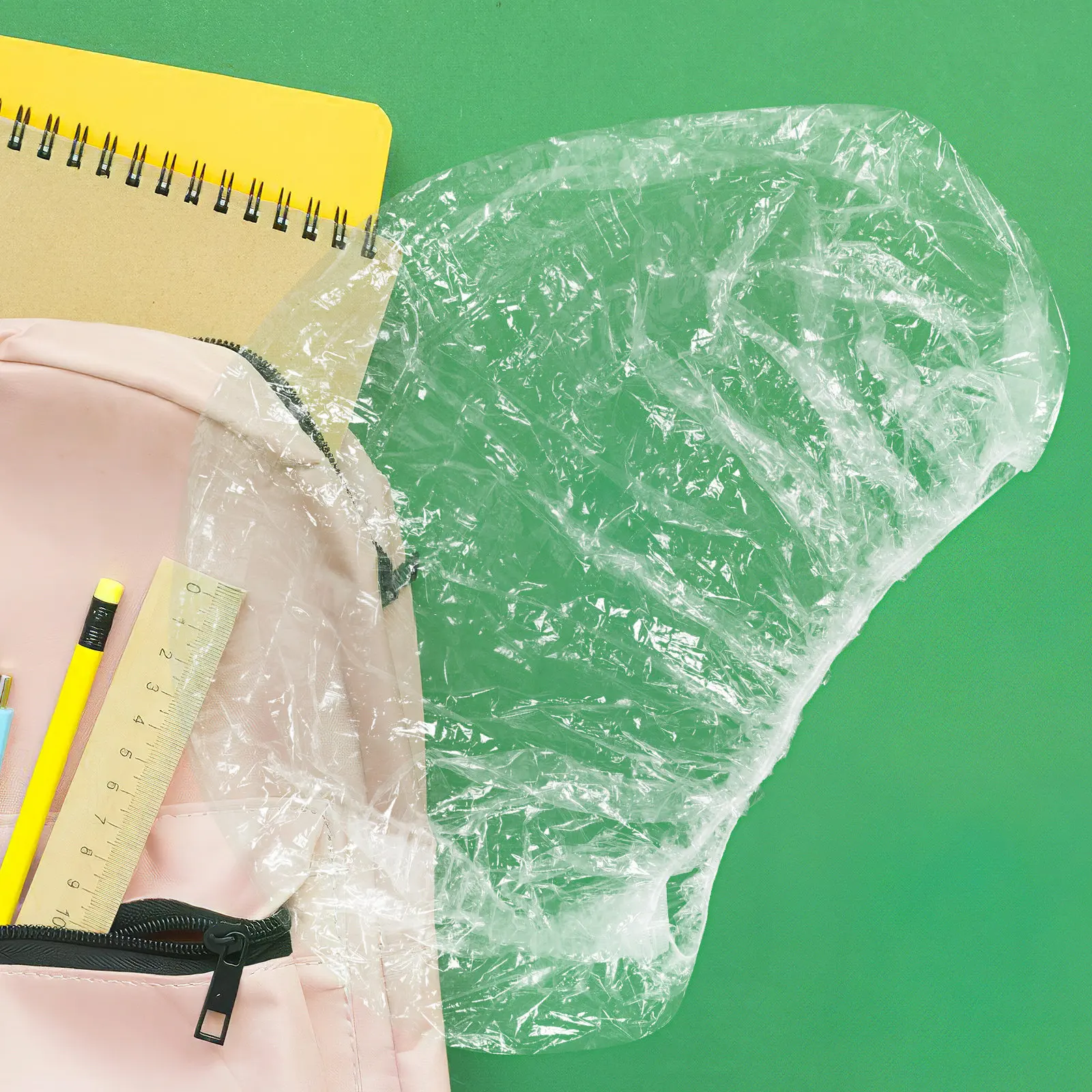 

10 шт. водонепроницаемых прозрачных пластиковых чехлов для рюкзаков, одноразовые, легкие, защитные, для школы и активного отдыха