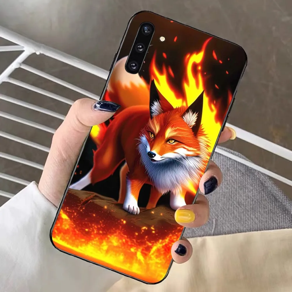 Cute Cartoon Animal Fox Phone Case For Samsung Note 8 9 10 20 pro plus lite M 10 11 20 30 21 31 51 A 21 22 42 02 03