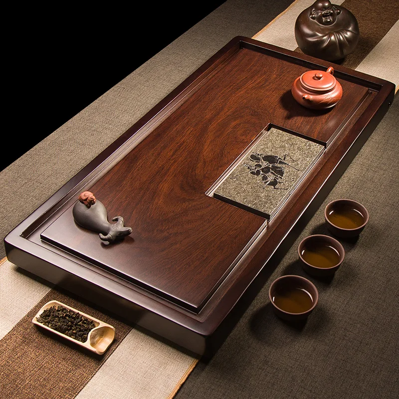 Wooden Serving Tea Tray Living Room Hospitality Dining Tableware Kitchen Rectangle Tea Tray Chinese Bandeja Madera Home Products