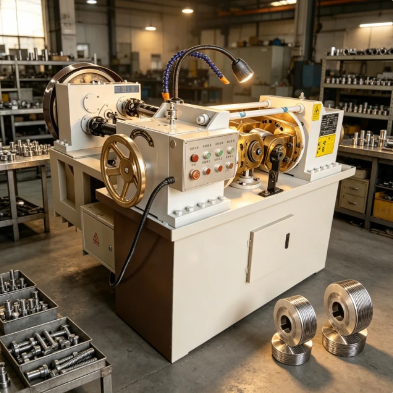 Thread Rolling Machine Three Roller Vertical Thread Forming Machine For Small Hardware External Thread Processing Work