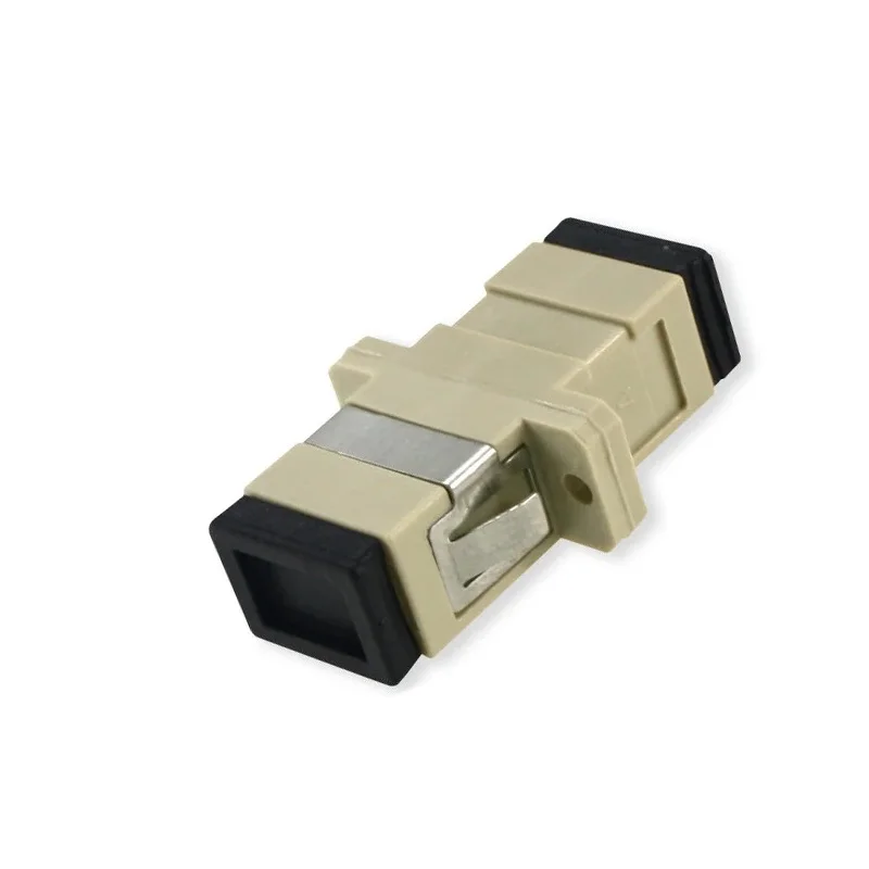 50PCS metal Simplex Singlemode SM SC APC multimode MM fiber Coupler SC UPC connector  Metal SC Fiber Optic Adapter