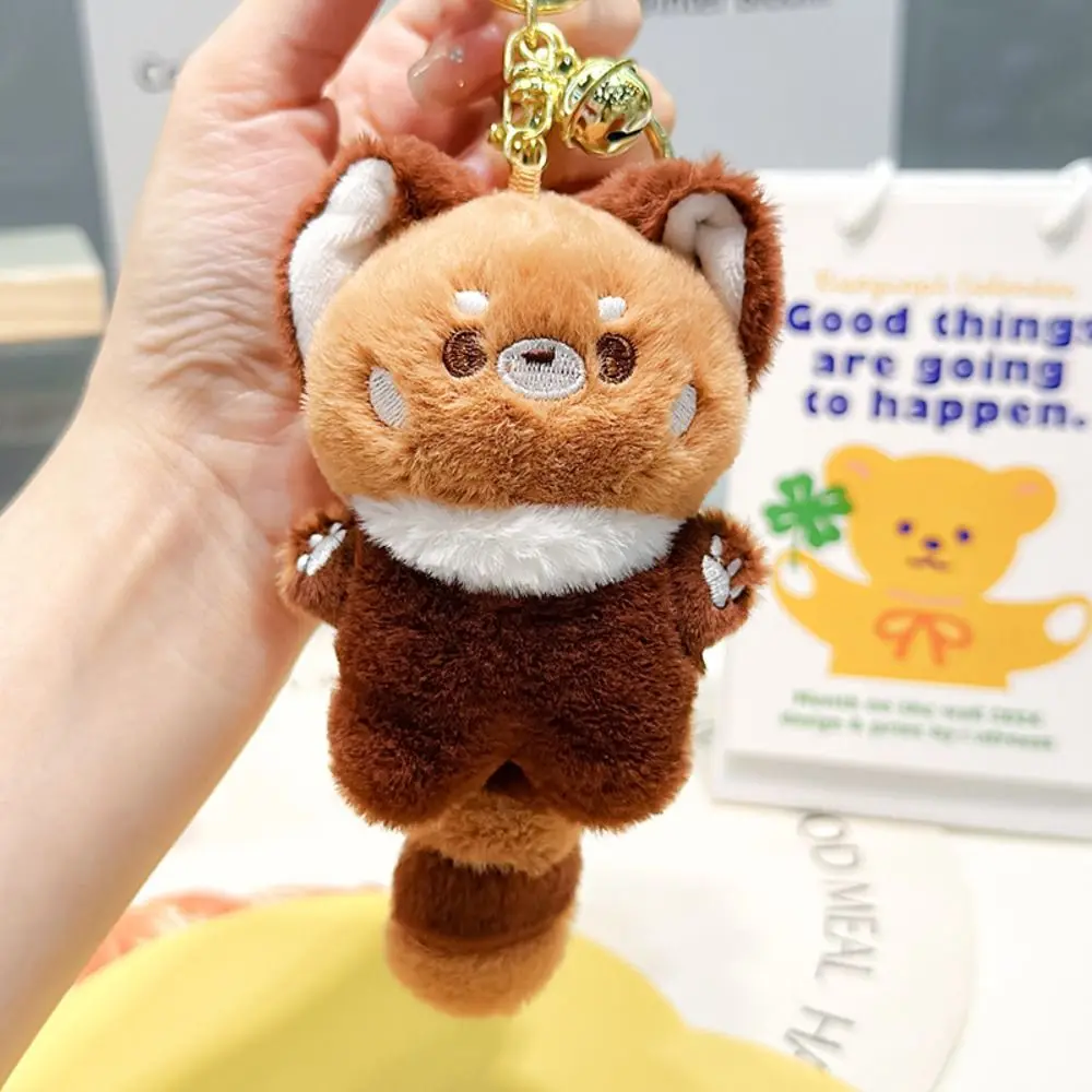 Porte-clés en Peluche de Raton Laveur Doux et Mignon, Pendentif Kawaii, Accessoires de Sac