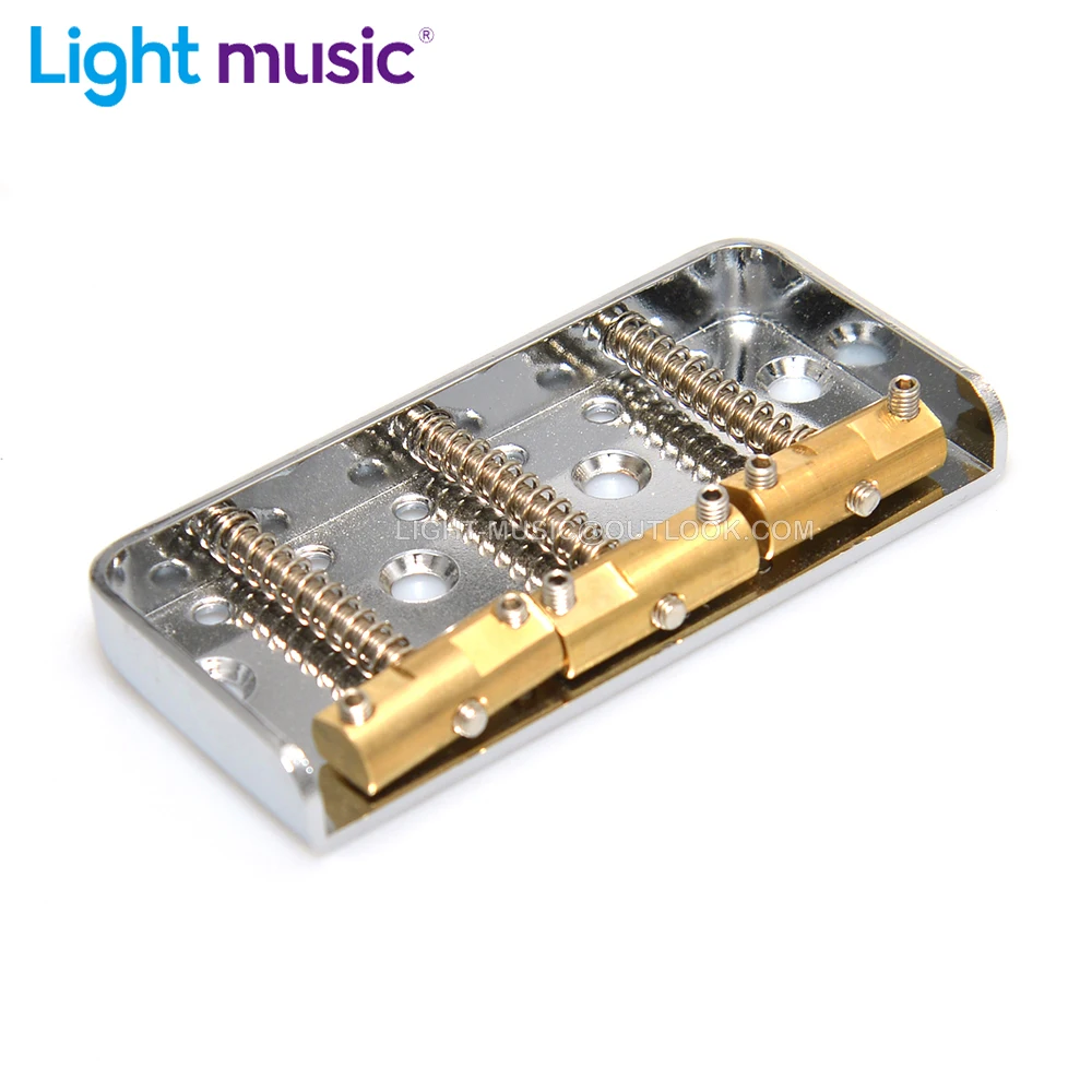 1 Set Electric Guitar Bridge Short Bridge Brass Saddles for Tele Electric Gutiar