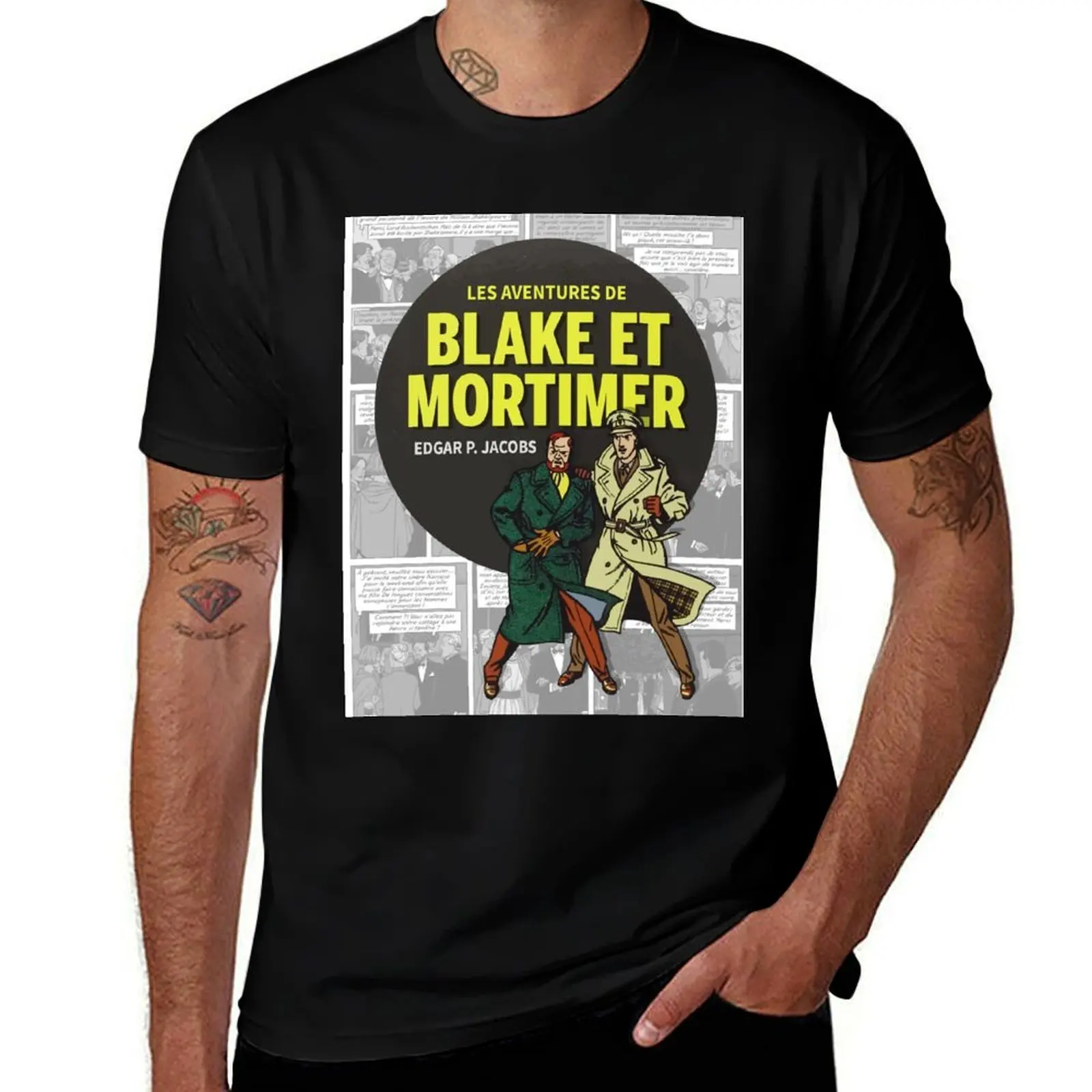 

The Adventures of Blake and Mortimer T-Shirt t shirts for man slim fit t shirts for man graphic vintage T-Shirt