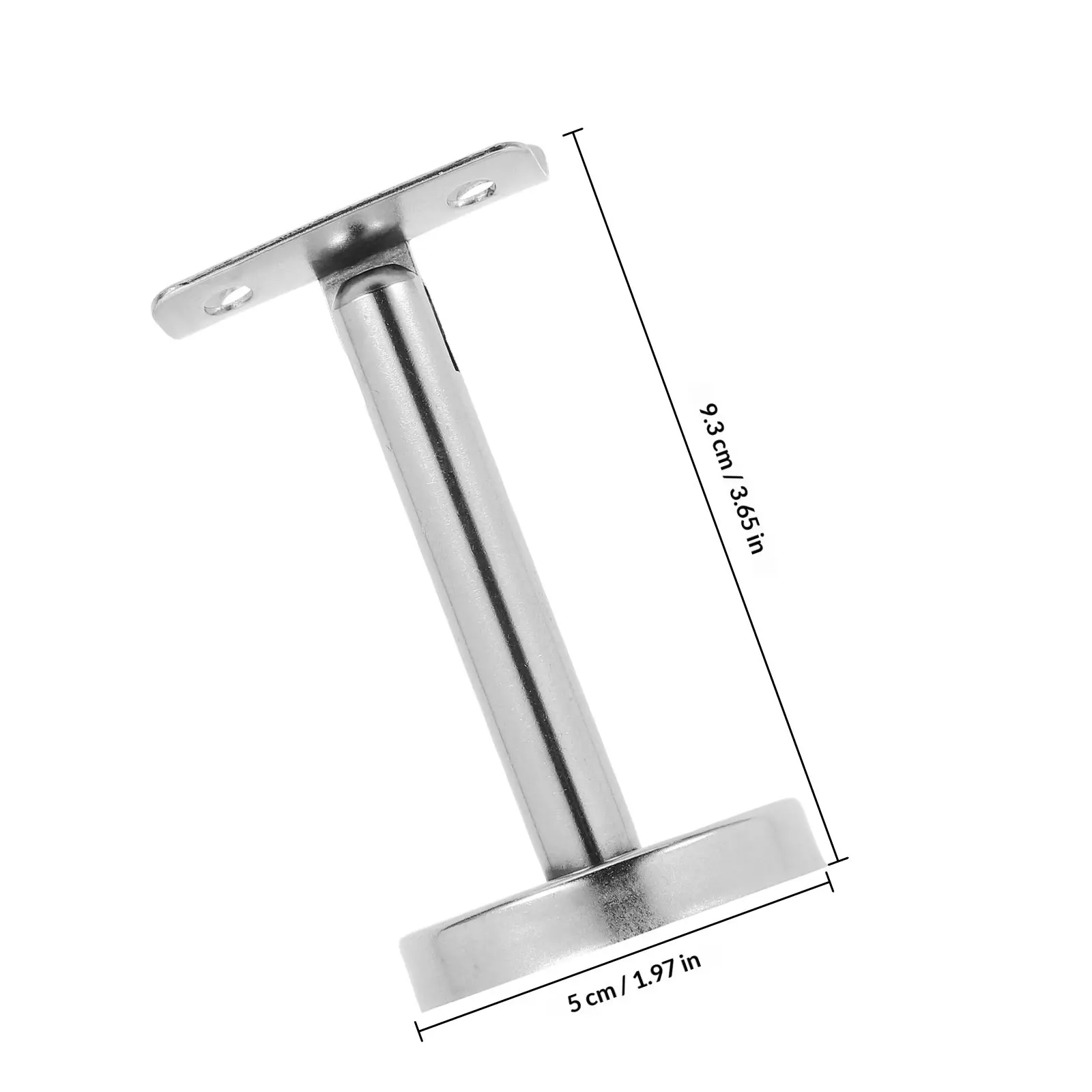 Stainless Steel Handrail Bracket Wall Mounted Holder Straight Design Indoor Outdoor Stair Support Railing Hardware Holder