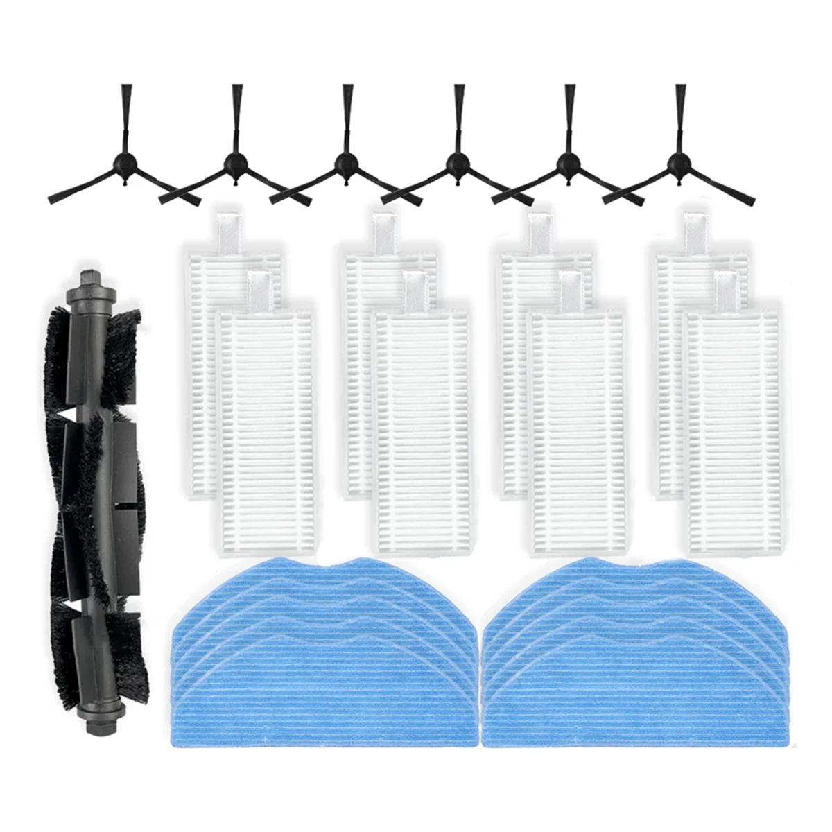 FZFZ VCR 4230、VCR 6230、VCR 7230 ロボット掃除機メインサイドブラシ Hepa フィルターモップクロス交換部品