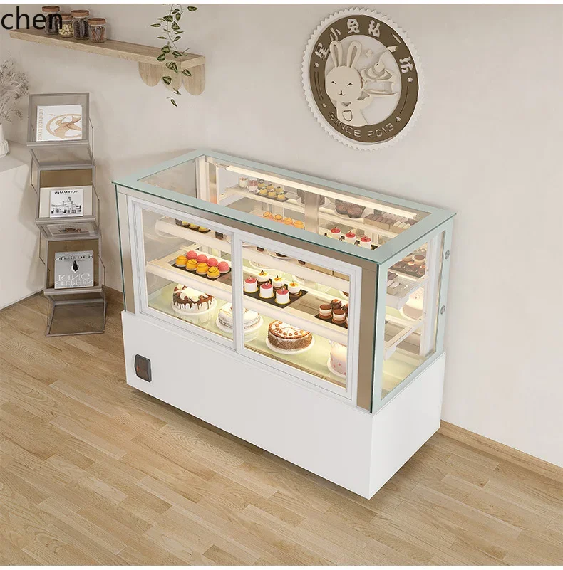 ZML refrigerated display cabinet commercial front door air-cooled frost-free dessert fruit fresh-keeping cabinet