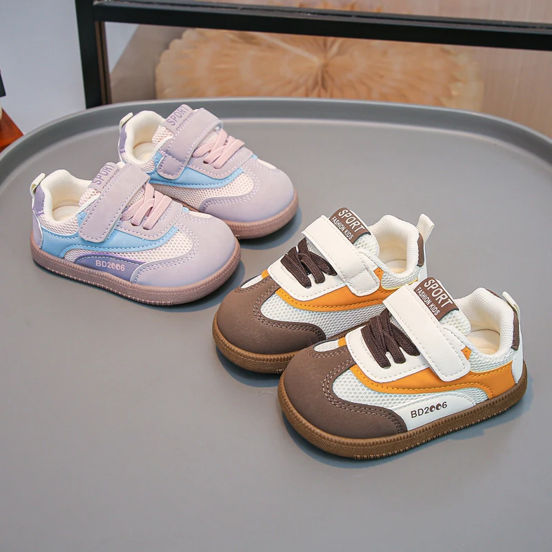

2026 Trendy Fashion Versatile Children's Sports Shoes Mesh Breathable Comfortable Spring Boys and Girls Non slip Sports Shoes