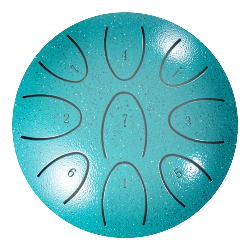 

4 Inches Steel Tongue Drum 9-Note Handpan Drum with Drum Mallet Outdoor Chakra Drum for Percussion Accessories