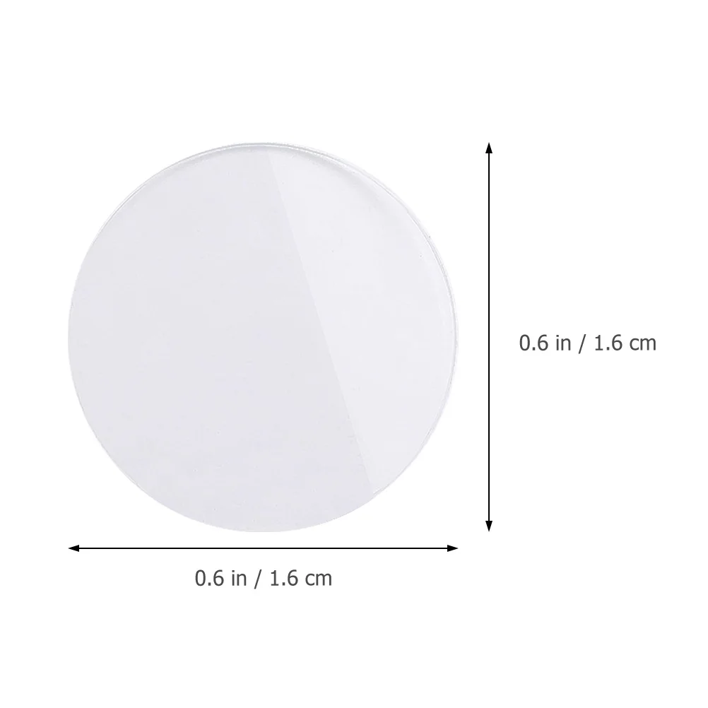

6Pcs Round Watch Crystal Lens Clear Durable Replacement Parts for Watch Repair Watchmaker Glass Lens Accessories