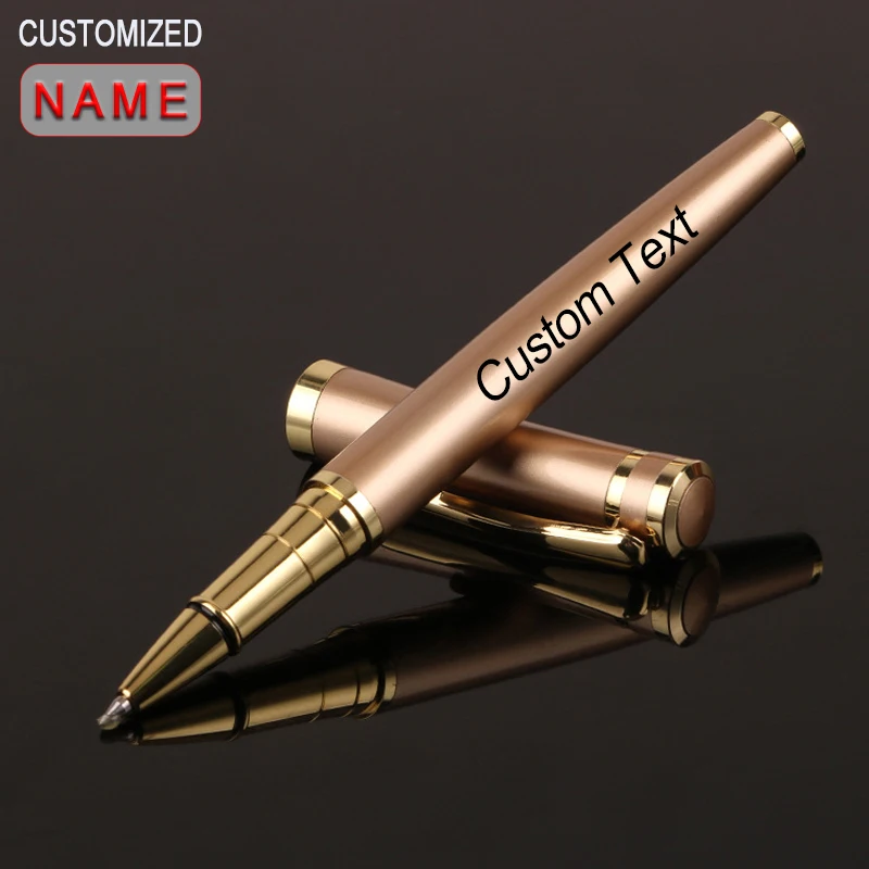 Custom Gel Pen Name Luxury Metal Business Writing Office Stationery Gift School Supplier Pretty Korean Cool Ballpoint Japanese