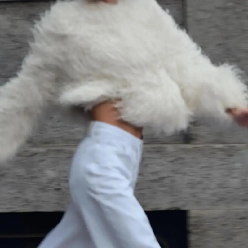 2024 Autunno Nuovo Retro Allentato rotondo Ne Pelliccia Artificiale Cappotto da Donna Faion Vintage Sle No Brand Collezione di Metà Anno