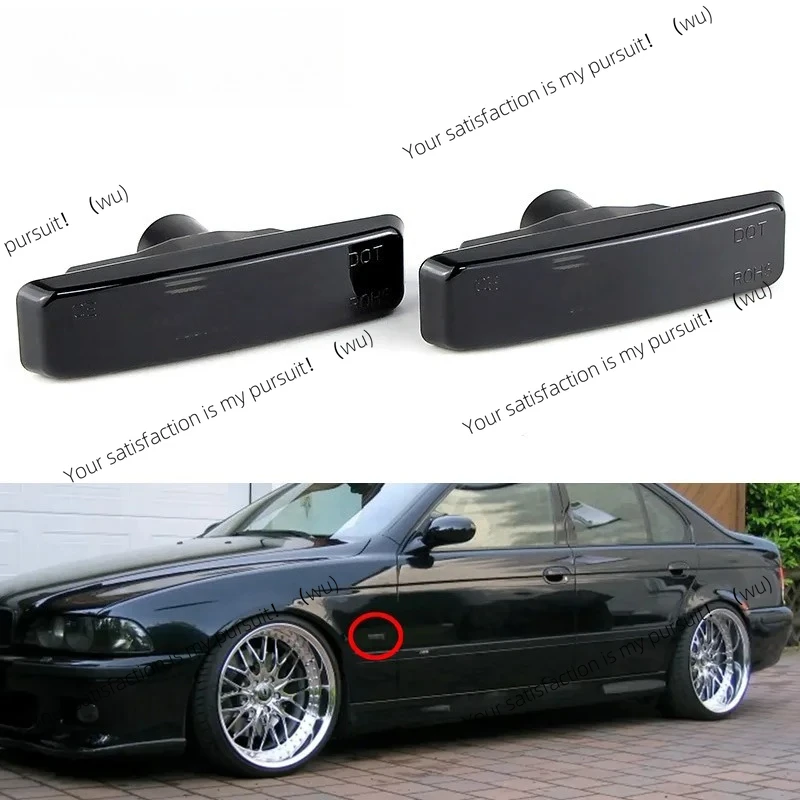 

2 Pieces for BMW 5 Series E39 1995-2003 M5 Side Logo Lampshade Left + Right Housing Without Bulb Auto Parts