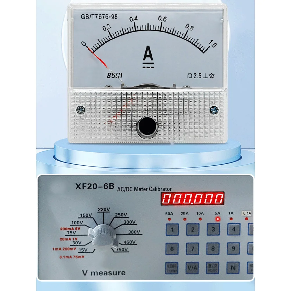 85C1 Pointer Type DC Ammeter 1A Analog Ammeter Pointer Panel Meter Current Meter Mechanical Pointer Type  ﻿