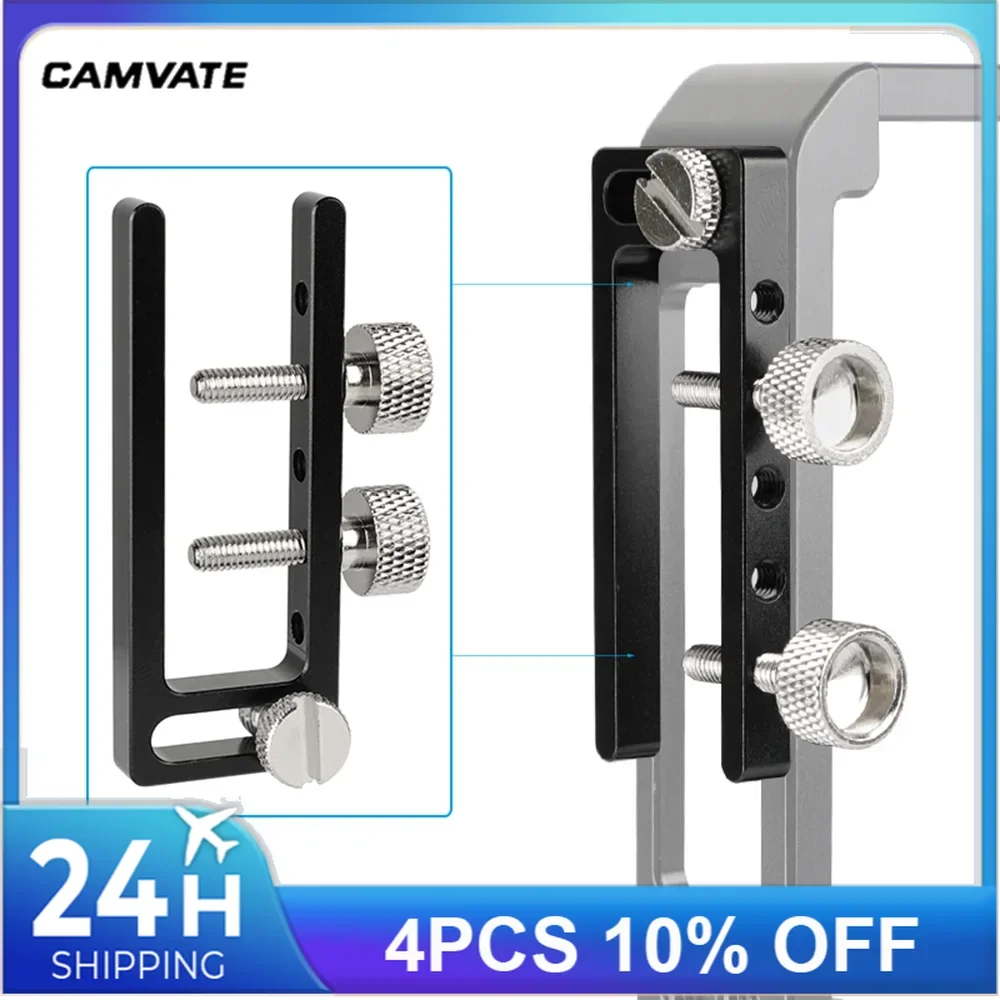 CAMVATE-abrazadera de Cable HDTV ajustable, bloqueo de Clip para FeelWorld FT6 FR6/ F5 Pro / F5 Pro V2, Kit de jaula de Monitor, accesorios de fotografía