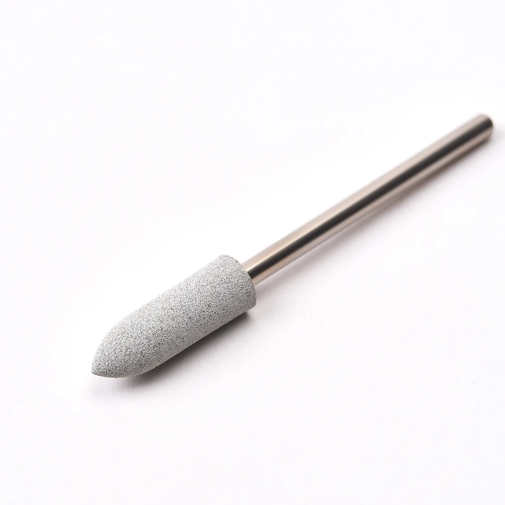 Rubber Nail Drill Bits Grey Electric Nail File Polisher Milling Cutter For Manicure 1.6*0.5cm Nail Buffer Polisher Grinder Tools