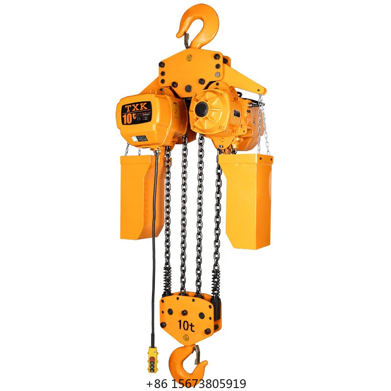 TXK Chain Hoist Electric 10ton/ Lift/electric Hook/SSDHL 10-04S/ChainG80/ M5 220~690V Single or Double Speed/10ton~50ton