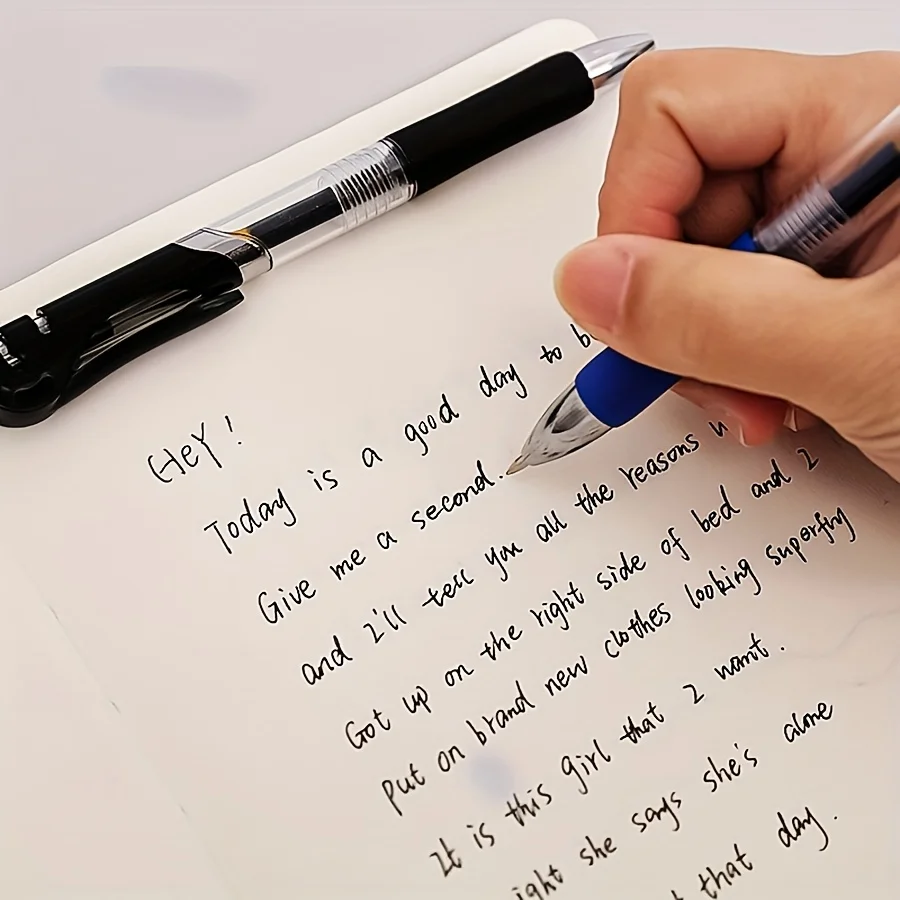 10 قطع من أقلام الجل القابلة للسحب، حبر أسود وأحمر 0.5 مم، كتابة سلسة، أقلام حبر جاف، لوازم مكتبية وأدوات مكتبية للعودة إلى المدرسة #6