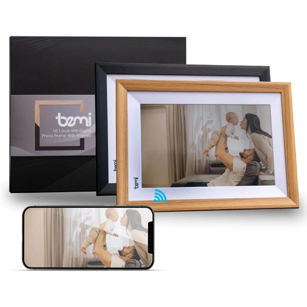 16GB 10 Zoll WLAN Digitaler Bilderrahmen IPS Touchscreen Automatische Drehung Bewegungssensor Teilen von Fotos und Videos Geschenk für Großeltern